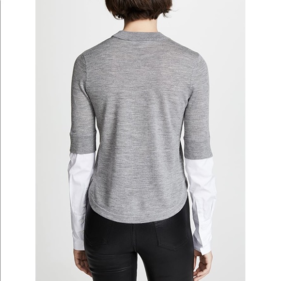 Worn once, Veronica Beard Roscoe Sweater Grey Melange - Picture 4 of 9